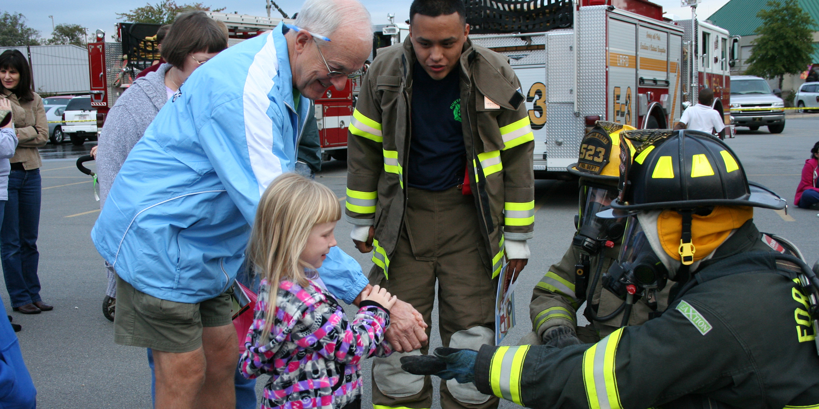 Girl with Firefighter